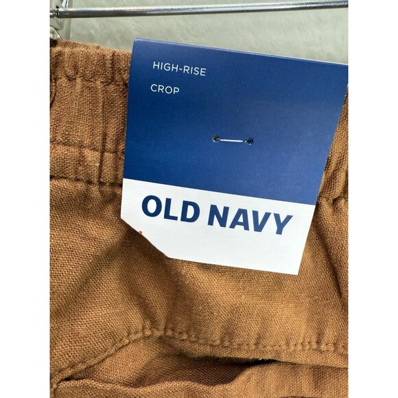 Old Navy Women's Rust Tapered Linen Pant Size Large NWT - Picture 5 of 8